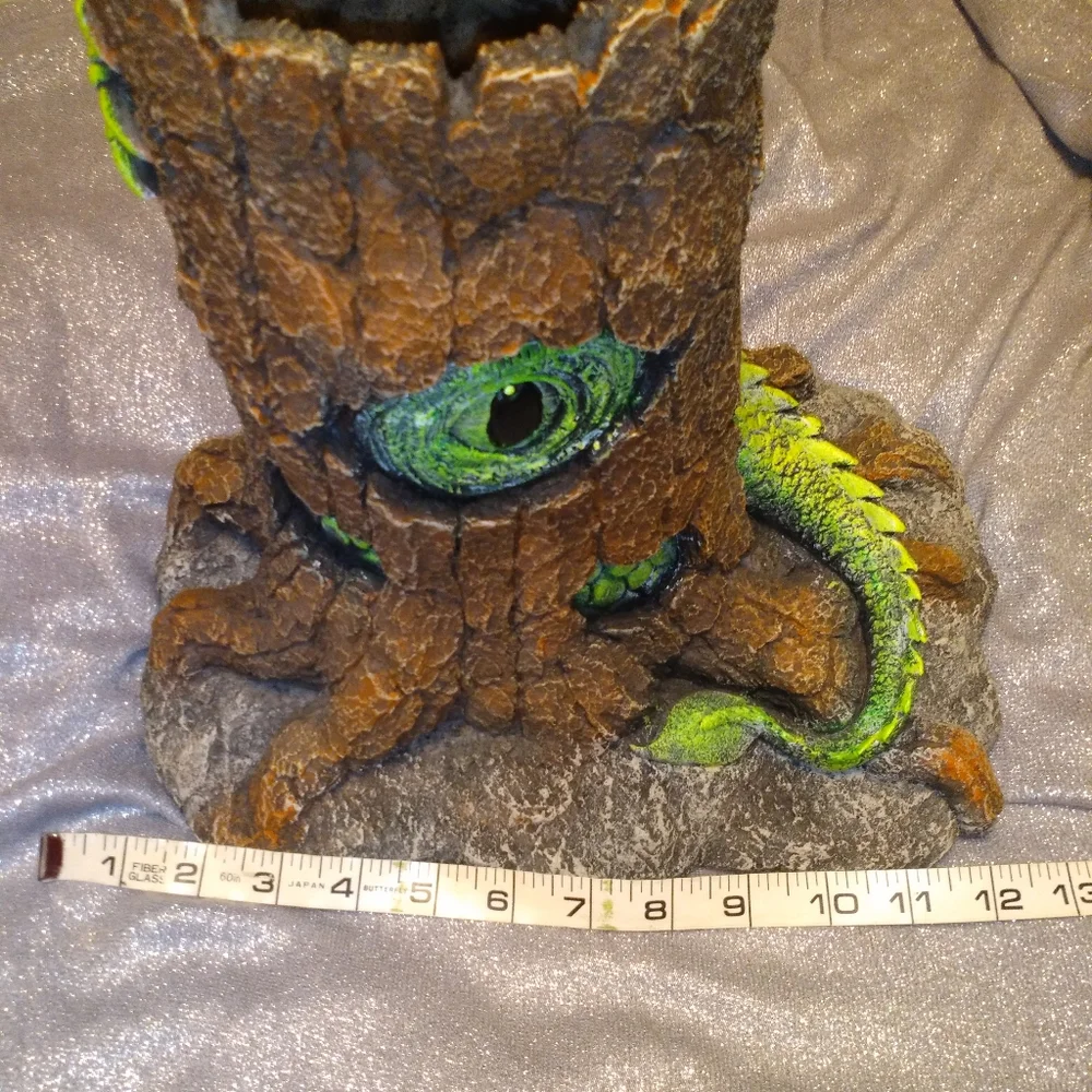 🐠Large TopFin Aquarium Tree Habitat NWT L12in x W9in x H12in Green Eyed Monster